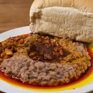 Ewa Agoyin & Agege bread or Plantain