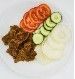 Suya (2 Skewers) and Vegetable