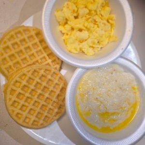 Waffle, Grits & Egg Combo